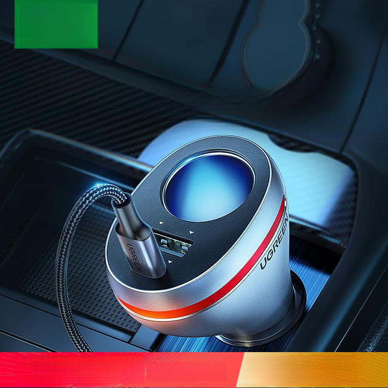 UGREEN Автомобильное зарядное устройство USB-хаб адаптер